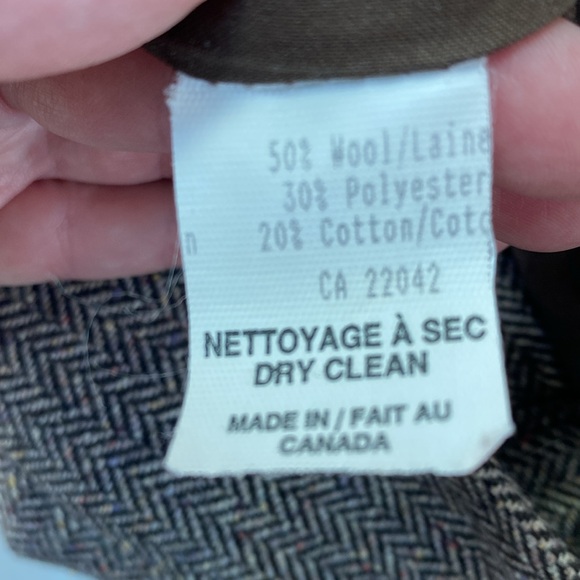 Herringbone tweed cropped trouser - Picture 4 of 6